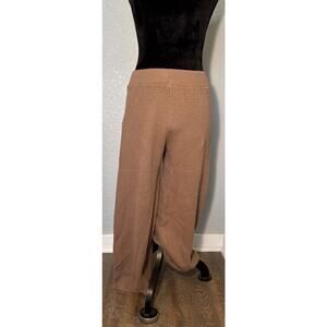 Sincerely Jules Wide Leg Pant Sweater Knit Textured Medium Women Boho Lagenlook